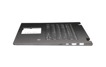 Teclado incl. topcase DE (alemán) negro/negro con retroiluminacion original para Lenovo Yoga 730-15IWL (81JS)