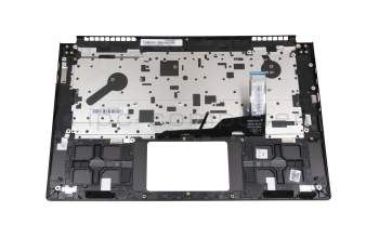 Teclado incl. topcase DE (alemán) negro/negro con retroiluminacion original para MSI Summit 15 A11SCS/A11SCST (MS-16S6)