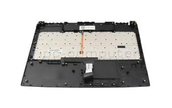 Teclado incl. topcase DE (alemán) negro/negro con retroiluminacion para MSI GL75 Leopard 10SCSK/10SCXK (MS-17E8)