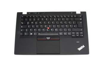 Teclado incl. topcase DE (alemán) negro/negro con retroiluminacion y mouse stick original para Lenovo ThinkPad X1 Carbon 1th Gen (34xx)
