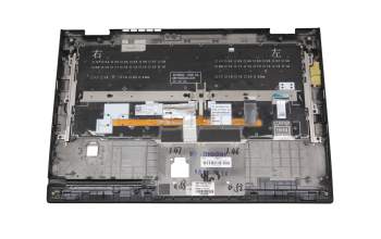 Teclado incl. topcase DE (alemán) negro/negro con retroiluminacion y mouse stick original para Lenovo ThinkPad X1 Yoga 2nd Gen (20JD/20JE/20JF/20JG)