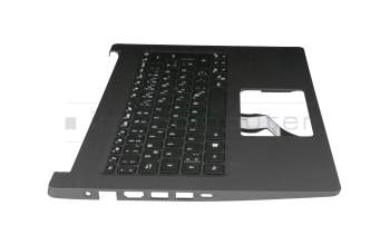 Teclado incl. topcase DE (alemán) negro/negro original para Acer Aspire 5 (A514-52)