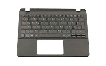 Teclado incl. topcase DE (alemán) negro/negro original para Acer Aspire ES1-131 (32GB eMMC)