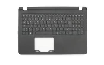 Teclado incl. topcase DE (alemán) negro/negro original para Acer Aspire ES1-523