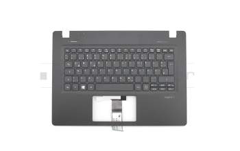 Teclado incl. topcase DE (alemán) negro/negro original para Acer Aspire V3-372