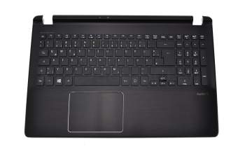 Teclado incl. topcase DE (alemán) negro/negro original para Acer Aspire V5-552