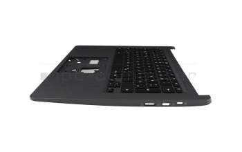 Teclado incl. topcase DE (alemán) negro/negro original para Acer Chromebook 314 (C933LT)