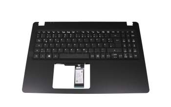 Teclado incl. topcase DE (alemán) negro/negro original para Acer Extensa 15 (EX215-51K)