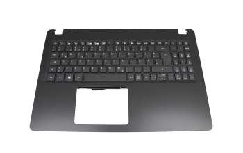 Teclado incl. topcase DE (alemán) negro/negro original para Acer Extensa 15 (EX215-52)