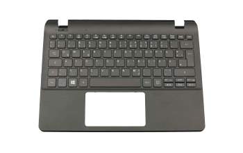 Teclado incl. topcase DE (alemán) negro/negro original para Acer TravelMate B1 (TMB116-M)