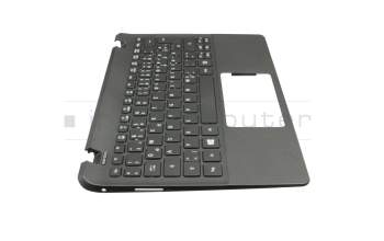 Teclado incl. topcase DE (alemán) negro/negro original para Acer TravelMate B1 (TMB116-M)