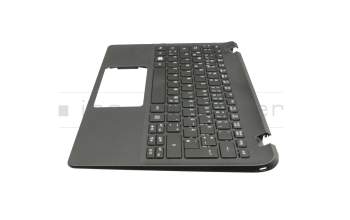 Teclado incl. topcase DE (alemán) negro/negro original para Acer TravelMate B1 (TMB116-MP)