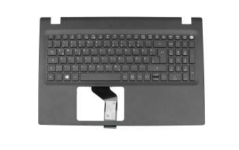 Teclado incl. topcase DE (alemán) negro/negro original para Acer TravelMate P2 (P257-MG)