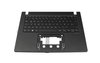Teclado incl. topcase DE (alemán) negro/negro original para Acer TravelMate P2 (TMP214-54)