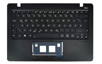 Teclado incl. topcase DE (alemán) negro/negro original para Asus R202CA