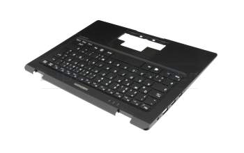 Teclado incl. topcase DE (alemán) negro/negro original para Emdoor YS11G