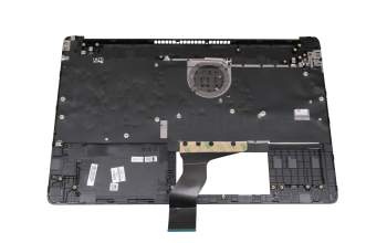 Teclado incl. topcase DE (alemán) negro/negro original para HP 15s-fq0000