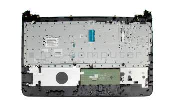 Teclado incl. topcase DE (alemán) negro/negro original para HP EliteBook x360 1030 G2