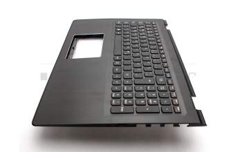 Teclado incl. topcase DE (alemán) negro/negro original para Lenovo Flex 3-1570 (80JM)