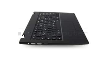 Teclado incl. topcase DE (alemán) negro/negro original para Lenovo IdeaPad 100S-14IBR (80R9)