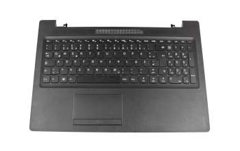Teclado incl. topcase DE (alemán) negro/negro original para Lenovo IdeaPad 110-15IBR (80T7/80W2)
