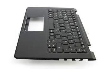 Teclado incl. topcase DE (alemán) negro/negro original para Lenovo Yoga 300-11IBR (80M1)