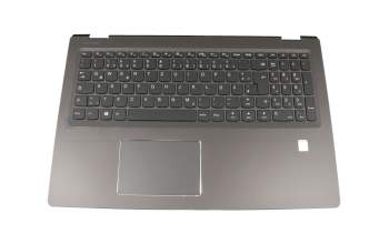 Teclado incl. topcase DE (alemán) negro/negro original para Lenovo Yoga 510-15IKB (80VC)