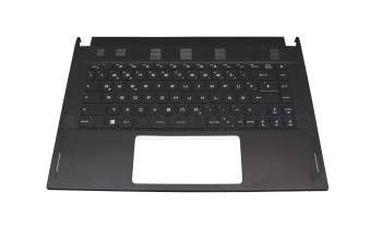 Teclado incl. topcase DE (alemán) negro/negro original para MSI GS66 Stealth 10SD/10SGS (MS-16V1)