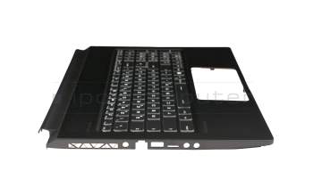 Teclado incl. topcase DE (alemán) negro/negro original para MSI GS75 Stealth 8SD/8SE/8SF/8SG (MS-17G1)