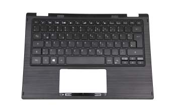 Teclado incl. topcase DE (alemán) negro/negro original para Toshiba Satellite S50W-C