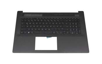 Teclado incl. topcase DE (alemán) negro/negro para HP 17-cn4000