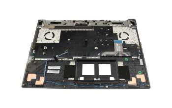 Teclado incl. topcase DE (alemán) negro/negro/transparente/gris con retroiluminacion original para Asus ROG Strix Scar 17 G733ZX