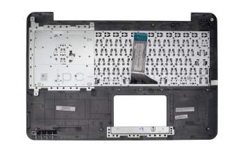 Teclado incl. topcase DE (alemán) negro/oro original para Asus R556LF