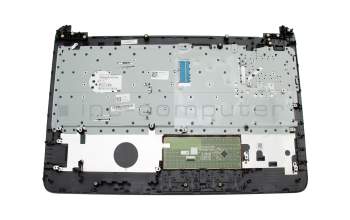 Teclado incl. topcase DE (alemán) negro/plateado Rotulación blanca, estructura lineal en la superficie de la carcasa. original para HP Pavilion 15-af100