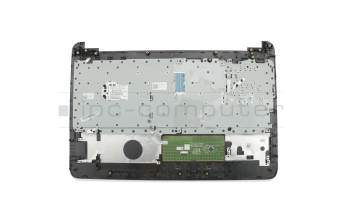 Teclado incl. topcase DE (alemán) negro/plateado con letras de teclado grises original para HP EliteBook x360 1030 G2