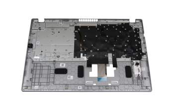 Teclado incl. topcase DE (alemán) negro/plateado con retroiluminacion original para Acer Aspire 5 (A517-52)