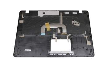 Teclado incl. topcase DE (alemán) negro/plateado con retroiluminacion original para Asus VivoBook 17 R702QA