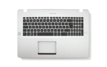 Teclado incl. topcase DE (alemán) negro/plateado con retroiluminacion original para Asus VivoBook Pro 17 N705UQ