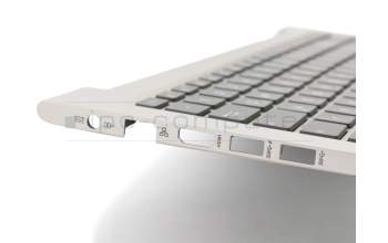 Teclado incl. topcase DE (alemán) negro/plateado con retroiluminacion original para Asus ZenBook U500VZ