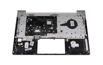 Teclado incl. topcase DE (alemán) negro/plateado con retroiluminacion original para HP ProBook 445 G8