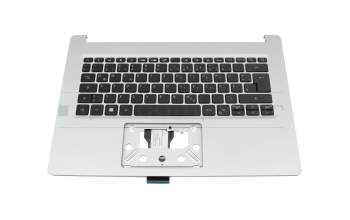 Teclado incl. topcase DE (alemán) negro/plateado original para Acer Aspire 3 (A314-35)