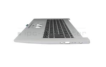Teclado incl. topcase DE (alemán) negro/plateado original para Acer Aspire 3 (A314-35)