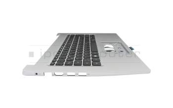 Teclado incl. topcase DE (alemán) negro/plateado original para Acer Aspire 3 (A314-35)