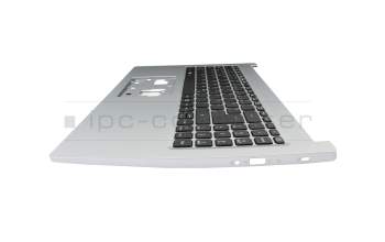 Teclado incl. topcase DE (alemán) negro/plateado original para Acer Aspire 3 (A315-33)