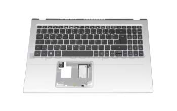 Teclado incl. topcase DE (alemán) negro/plateado original para Acer Aspire 3 (A315-58G)