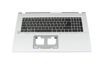 Teclado incl. topcase DE (alemán) negro/plateado original para Acer Aspire 3 (A317-54G)