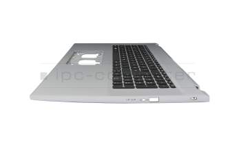Teclado incl. topcase DE (alemán) negro/plateado original para Acer Aspire 3 (A317-54G)