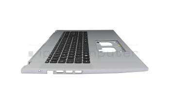 Teclado incl. topcase DE (alemán) negro/plateado original para Acer Aspire 3 (A317-54G)