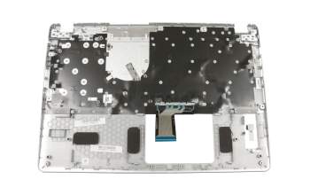 Teclado incl. topcase DE (alemán) negro/plateado original para Acer Aspire 5 (A515-52K)