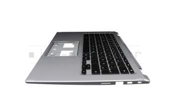Teclado incl. topcase DE (alemán) negro/plateado original para Acer Chromebook Spin 514 (CP514-1H)